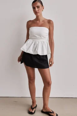 Addison Linen Skirt (Black)