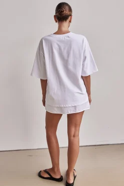 Addison Linen Skirt (White)