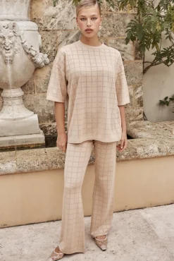 Aime Knit Pant (Beige)