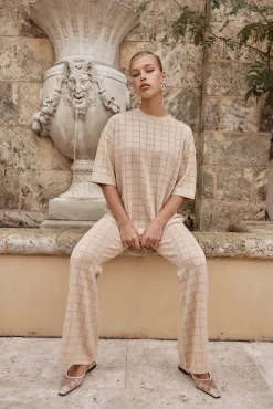 Aime Knit Pant (Beige)
