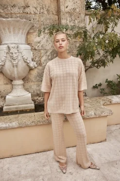 Aime Knit Pant (Beige)