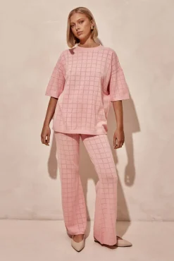 Aime Knit Pants (Pink)