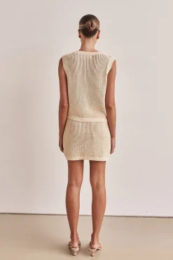 Alexi Knit Skirt (Beige)