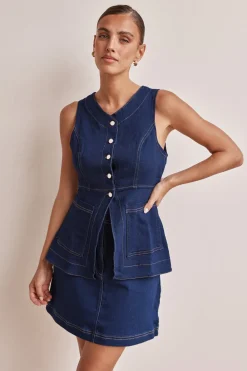 Amaia Mini Skirt (Blue)