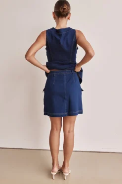 Amaia Mini Skirt (Blue)