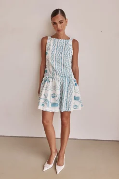 Amara Mini Dress (Blue)