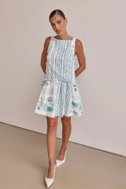 Amara Mini Dress (Blue)