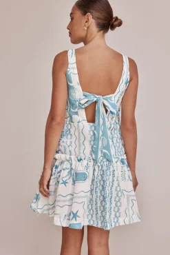 Amara Mini Dress (Blue)