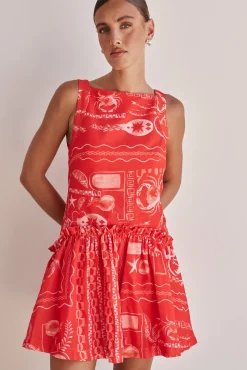 Amara Mini Dress (Red)