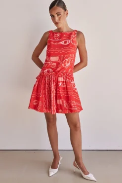 Amara Mini Dress (Red)