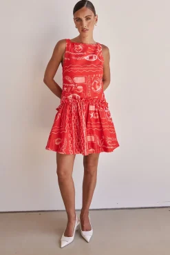 Amara Mini Dress (Red)