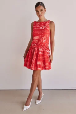 Amara Mini Dress (Red)
