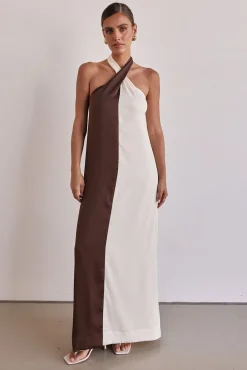 Amber Maxi Dress (Chocolate)