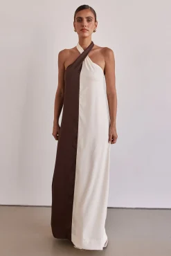 Amber Maxi Dress (Chocolate)