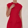 Amelda Mini Dress (Red)