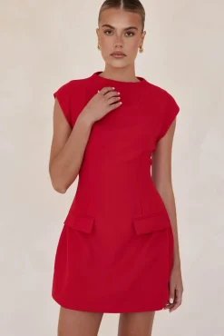 Amelda Mini Dress (Red)