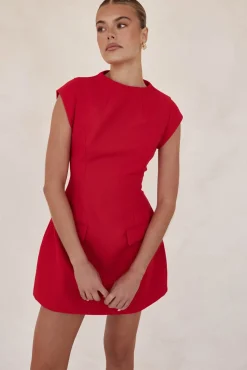 Amelda Mini Dress (Red)