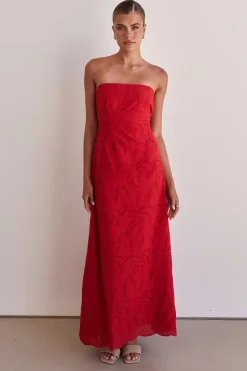 Angelica Maxi Dress (Red)