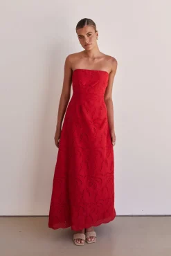 Angelica Maxi Dress (Red)