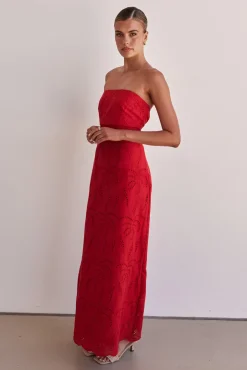 Angelica Maxi Dress (Red)