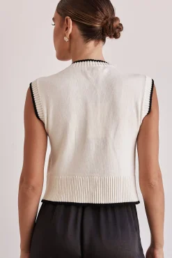Angelo Knit Vest (Cream)
