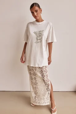 Ashton Maxi Skirt (Cream)