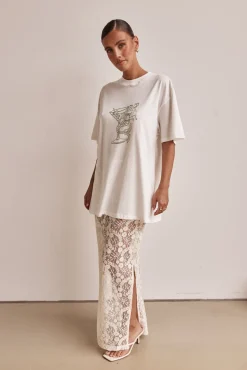 Ashton Maxi Skirt (Cream)