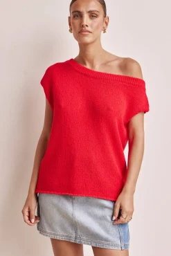 Bali Knit Top (Red)