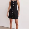 Belinda Denim Mini Dress (Black)