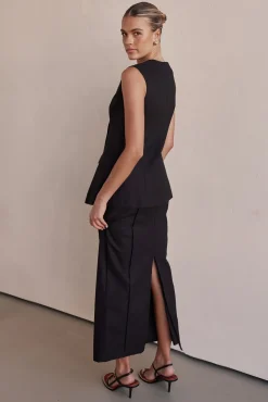 Blithe Maxi Skirt (Black)
