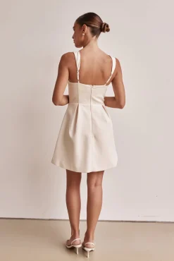 Brodie Mini Dress (Cream)