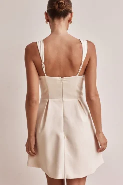 Brodie Mini Dress (Cream)