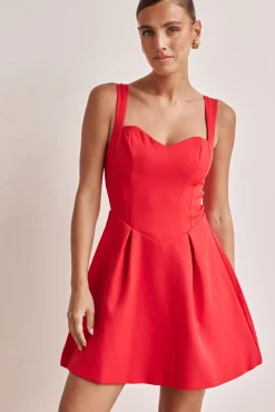 Brodie Mini Dress (Red)