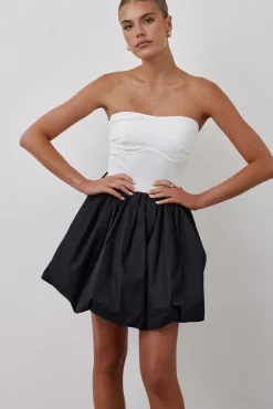 Brooklyn Mini Bubble Dress (Black)