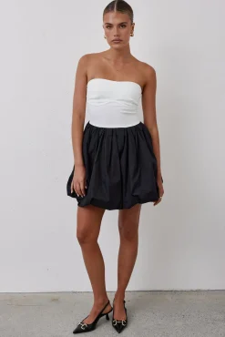 Brooklyn Mini Bubble Dress (Black)