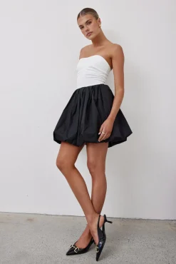 Brooklyn Mini Bubble Dress (Black)