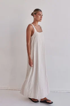 Cannes Maxi Dress (Beige)