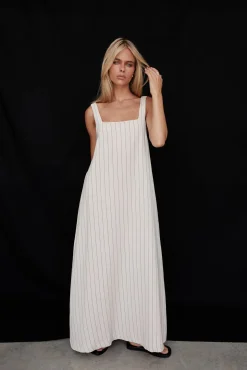 Cannes Maxi Dress (Beige)