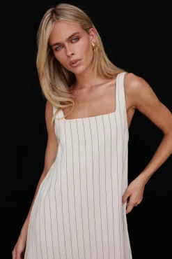 Cannes Maxi Dress (Beige)