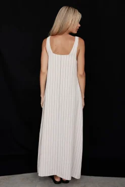 Cannes Maxi Dress (Beige)