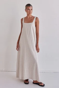 Cannes Maxi Dress (Beige)