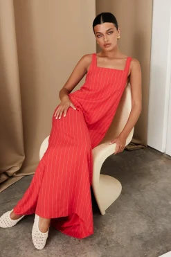 Cannes Maxi Dress (Red)