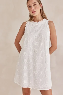 Carly Mini Dress (White)