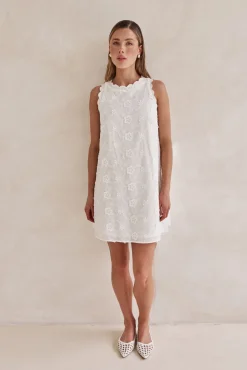 Carly Mini Dress (White)
