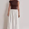 Charly Maxi Skirt (White)