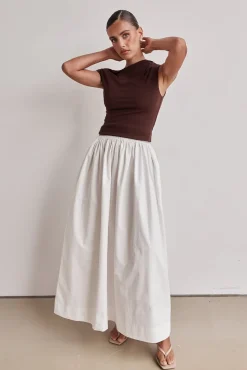 Charly Maxi Skirt (White)