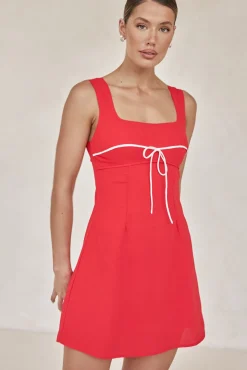 Cynthia Mini Dress (Red)