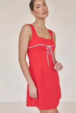 Cynthia Mini Dress (Red)