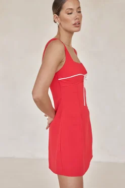 Cynthia Mini Dress (Red)