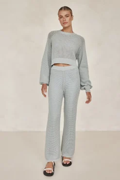 Della Knit Pant (Blue)